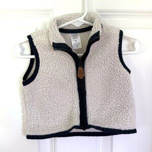 Carter's Cream Cozy Baby Fleece Vest - Size - 3 months